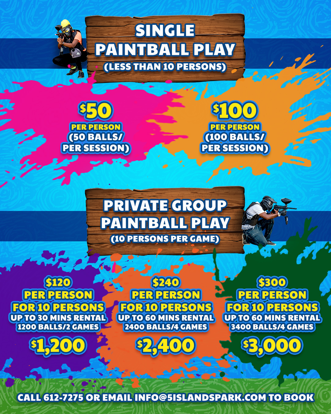 Paintball Arena Five Islands Park